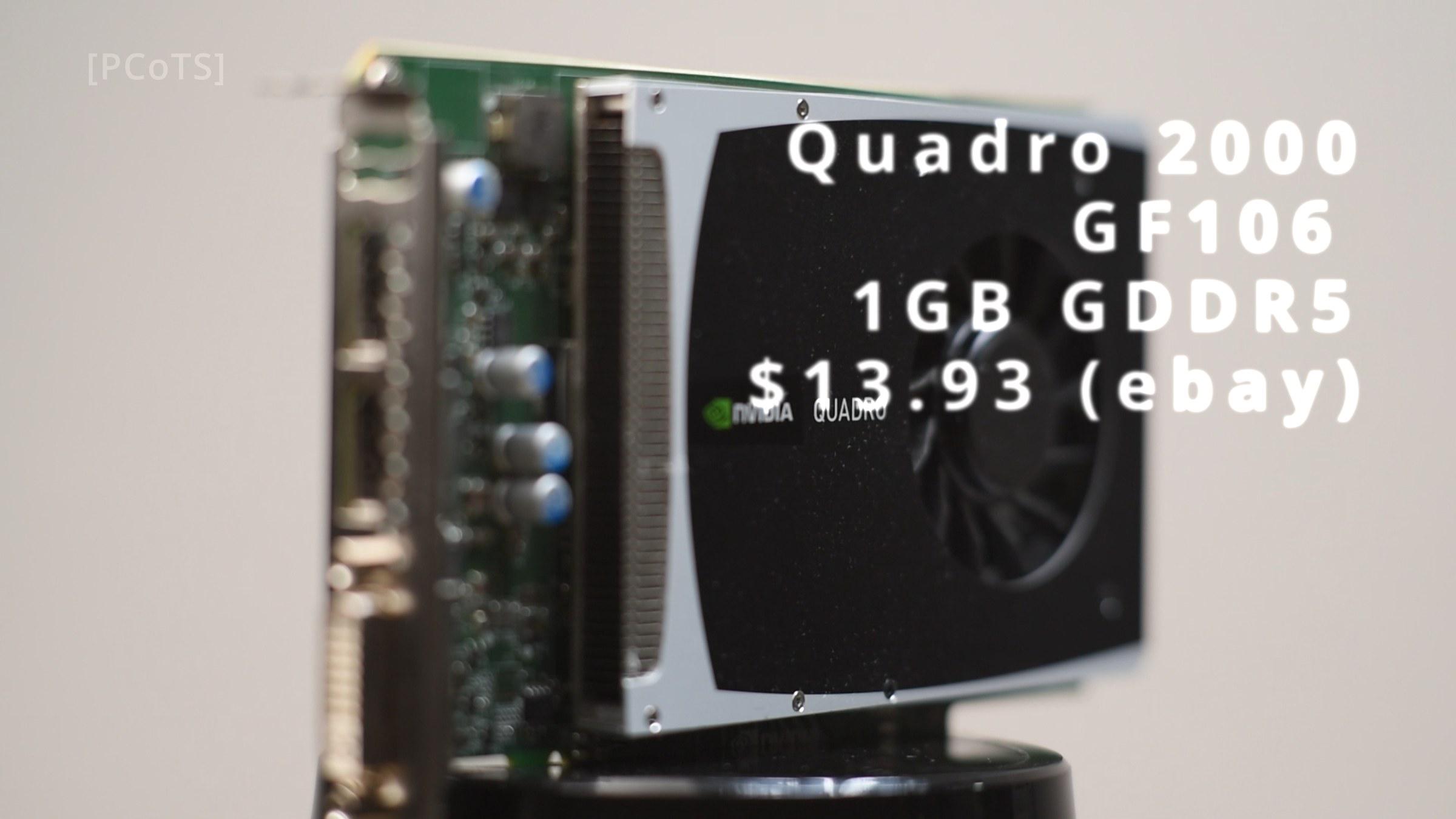 Quadro 2000 workstation card