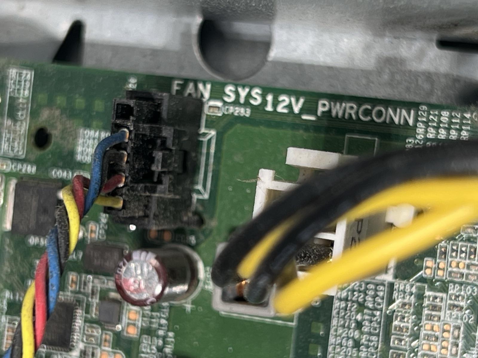 Dell fan header FAN_SYS12V_PWRCONN